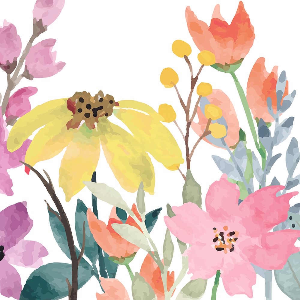 Wildflower Square 2 art print by Kimberly Allen for $57.95 CAD