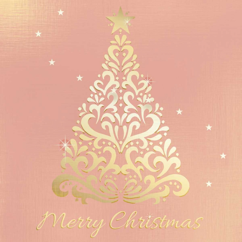 Merry Christmas Ornate Tree art print by Kimberly Allen for $57.95 CAD