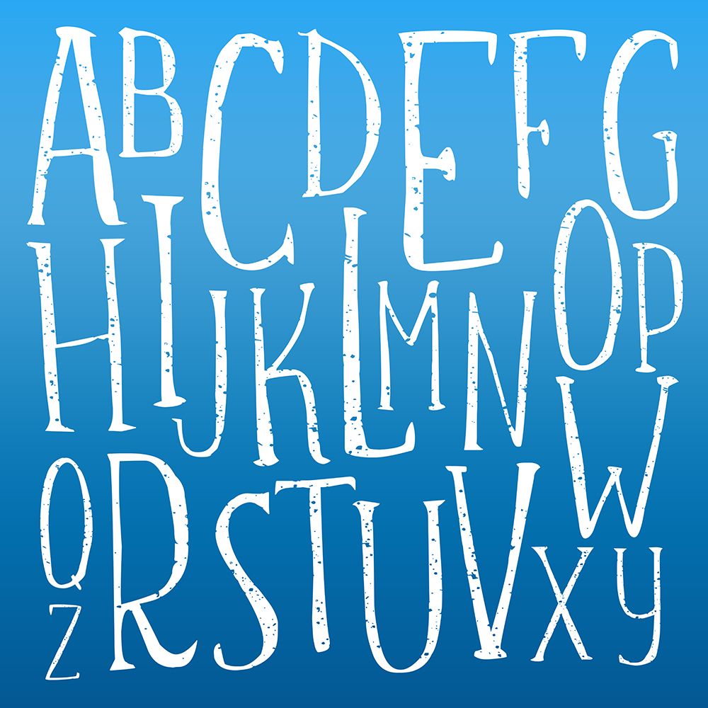 ABC Blue Ombre art print by Kimberly Allen for $57.95 CAD