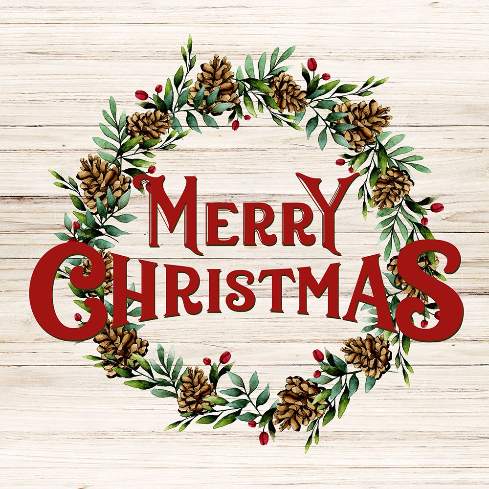 Merry Christmas Red art print by Kimberly Allen for $57.95 CAD