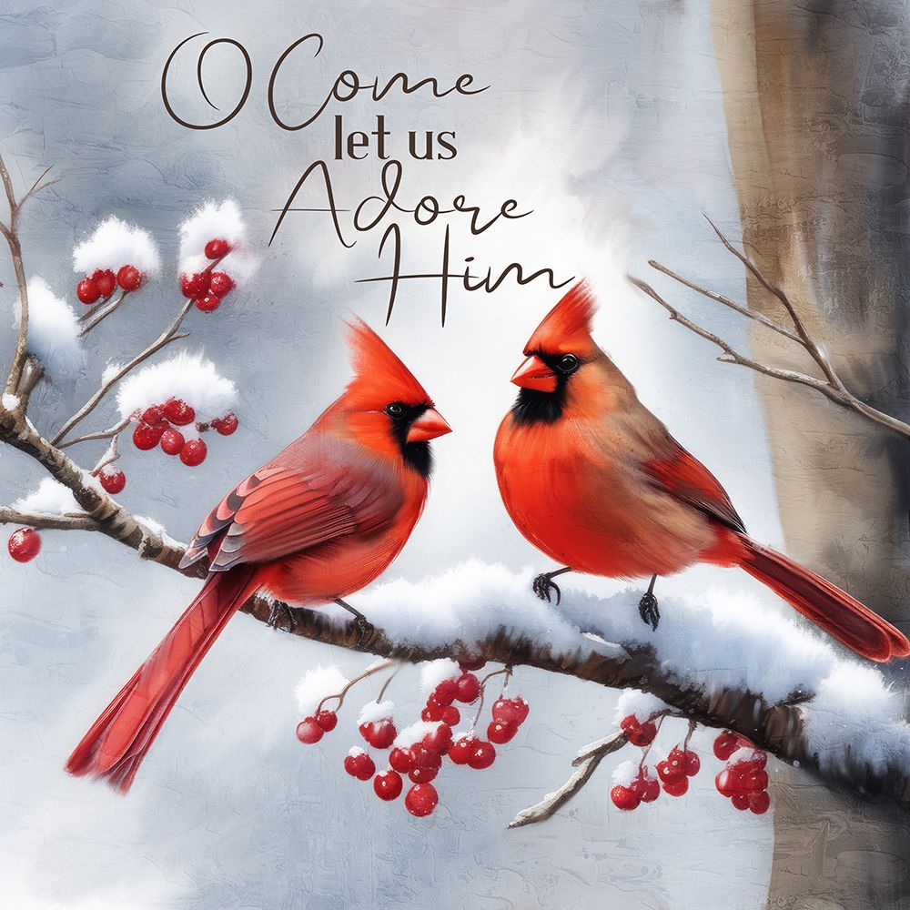 Adore Him Cardinals art print by Kimberly Allen for $57.95 CAD