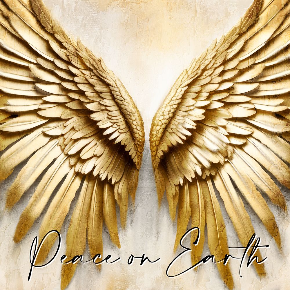 Angel Wings Peace On Earth art print by Kimberly Allen for $57.95 CAD