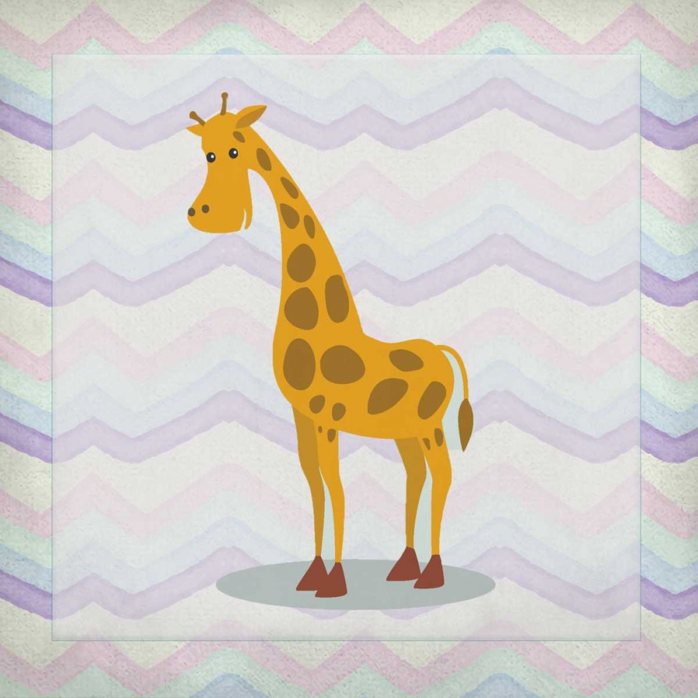 Pink Giraffe Time art print by Kimberly Allen for $57.95 CAD