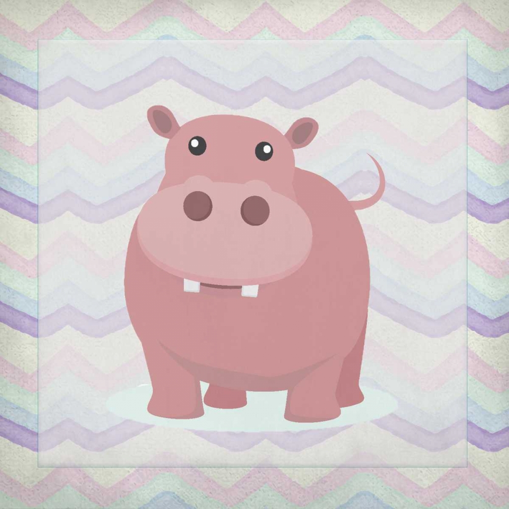 Pink Hippo Time art print by Kimberly Allen for $57.95 CAD