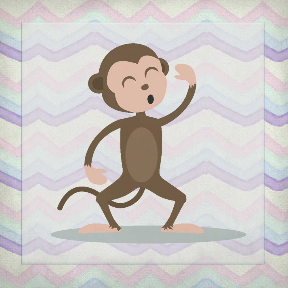 Pink Monkey Time art print by Kimberly Allen for $57.95 CAD