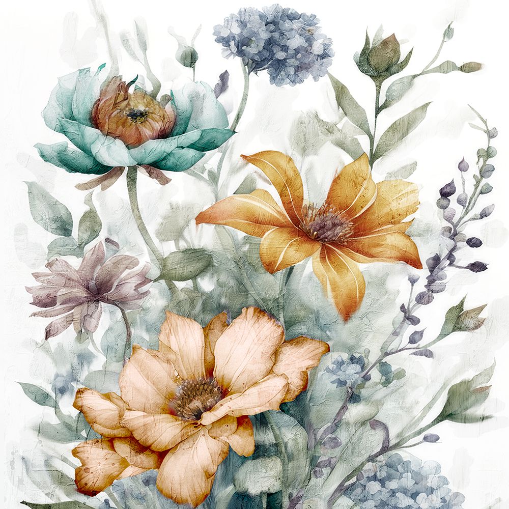 Whimsy Floral Fall 1 art print by Kimberly Allen for $57.95 CAD