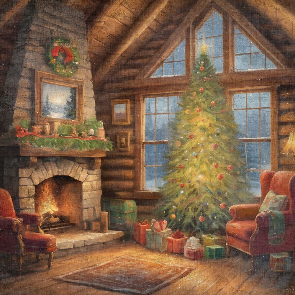 Cozy Christmas art print by Kimberly Allen for $57.95 CAD