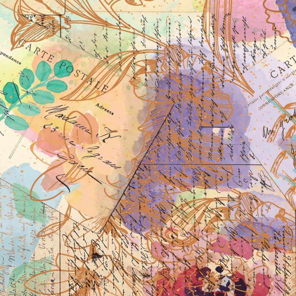 Postage Rose 3 art print by Kimberly Allen for $57.95 CAD