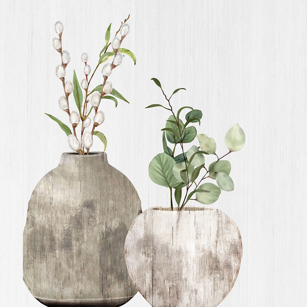 Wooden Vases 1 art print by Kimberly Allen for $57.95 CAD