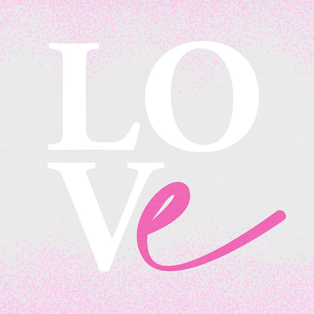 LOVE pink art print by Kimberly Allen for $57.95 CAD