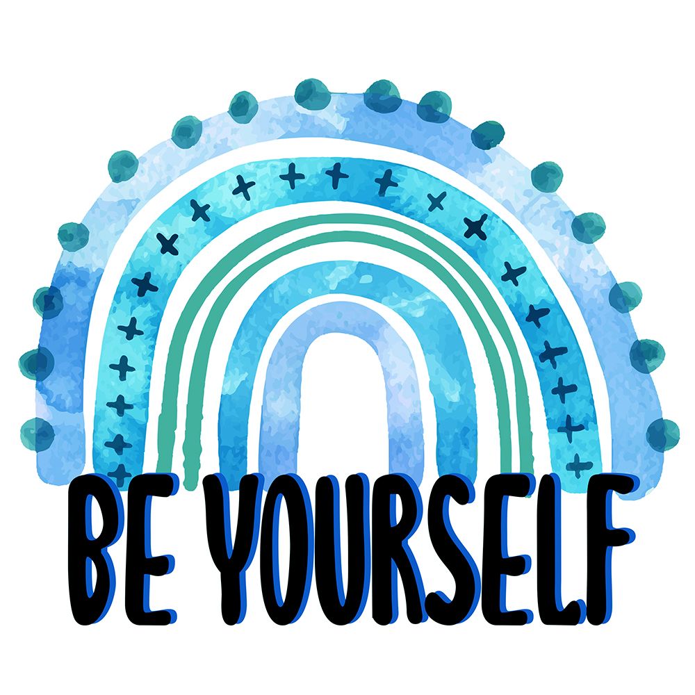Be Yourself Rainbow Bright art print by Kimberly Allen for $57.95 CAD
