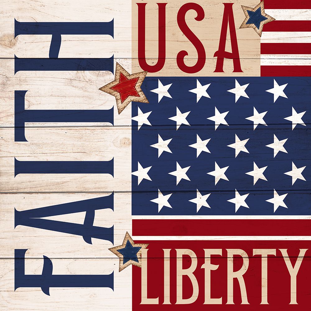 Faith LIberty USA art print by Kimberly Allen for $57.95 CAD
