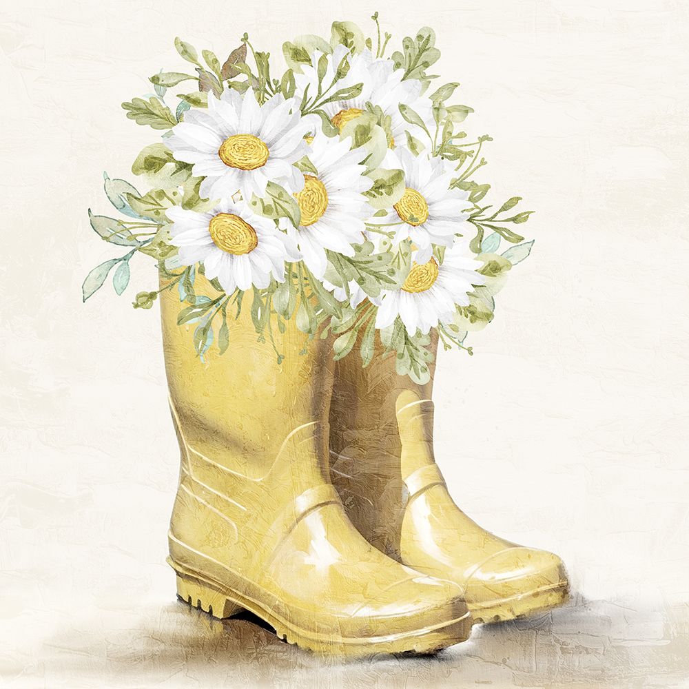 Sunny Garden Boots art print by Kimberly Allen for $57.95 CAD