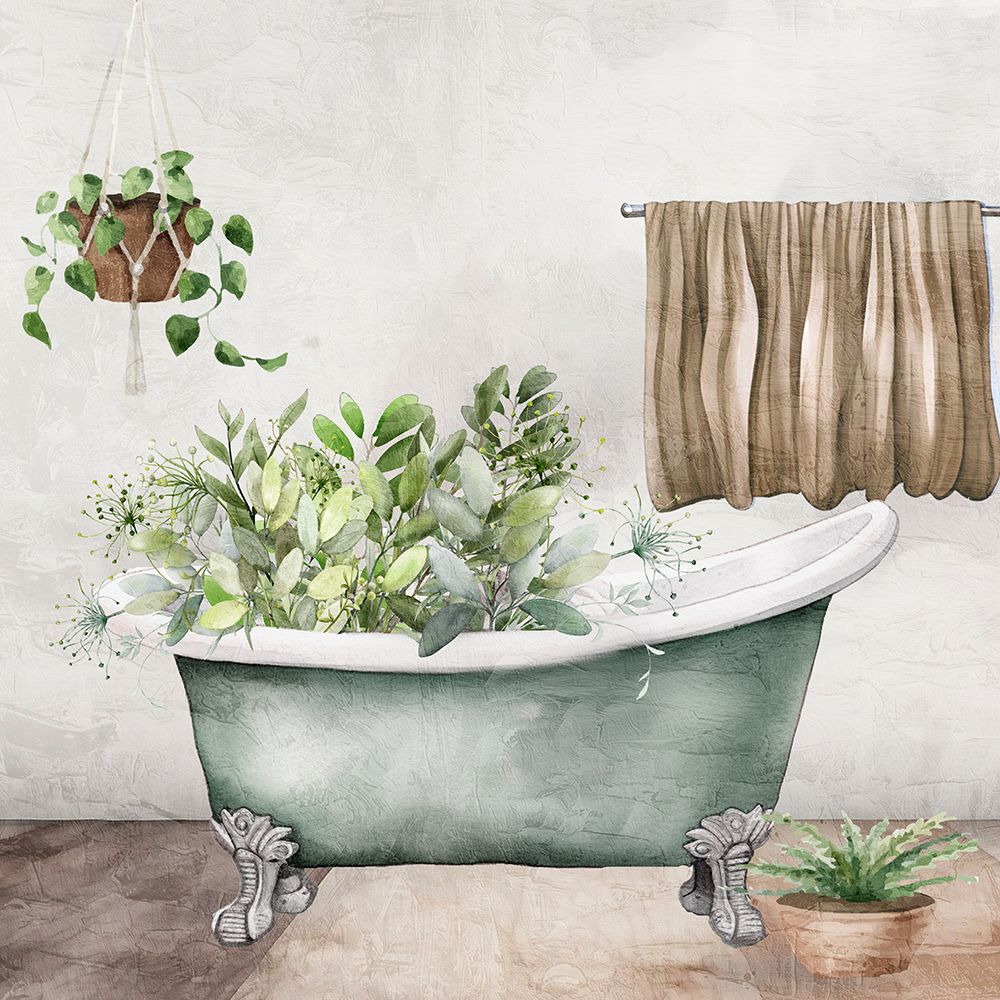 Bath Greens 1 art print by Kimberly Allen for $57.95 CAD