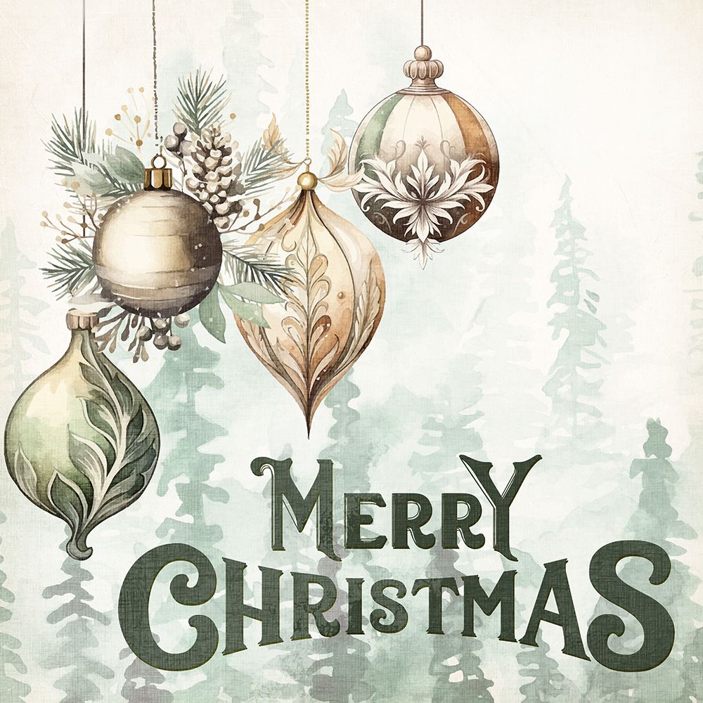 Merry Ornamant art print by Kimberly Allen for $57.95 CAD