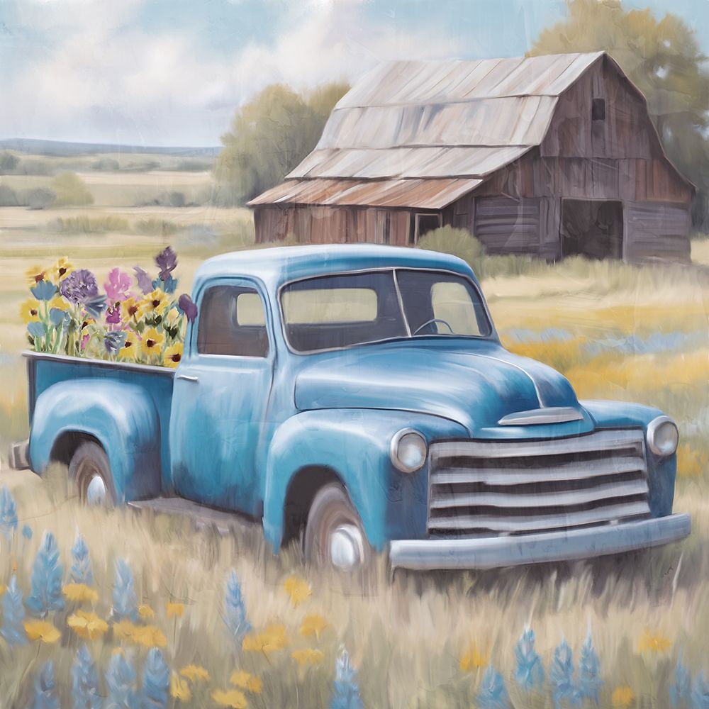 Flower Truck 2 art print by Kimberly Allen for $57.95 CAD
