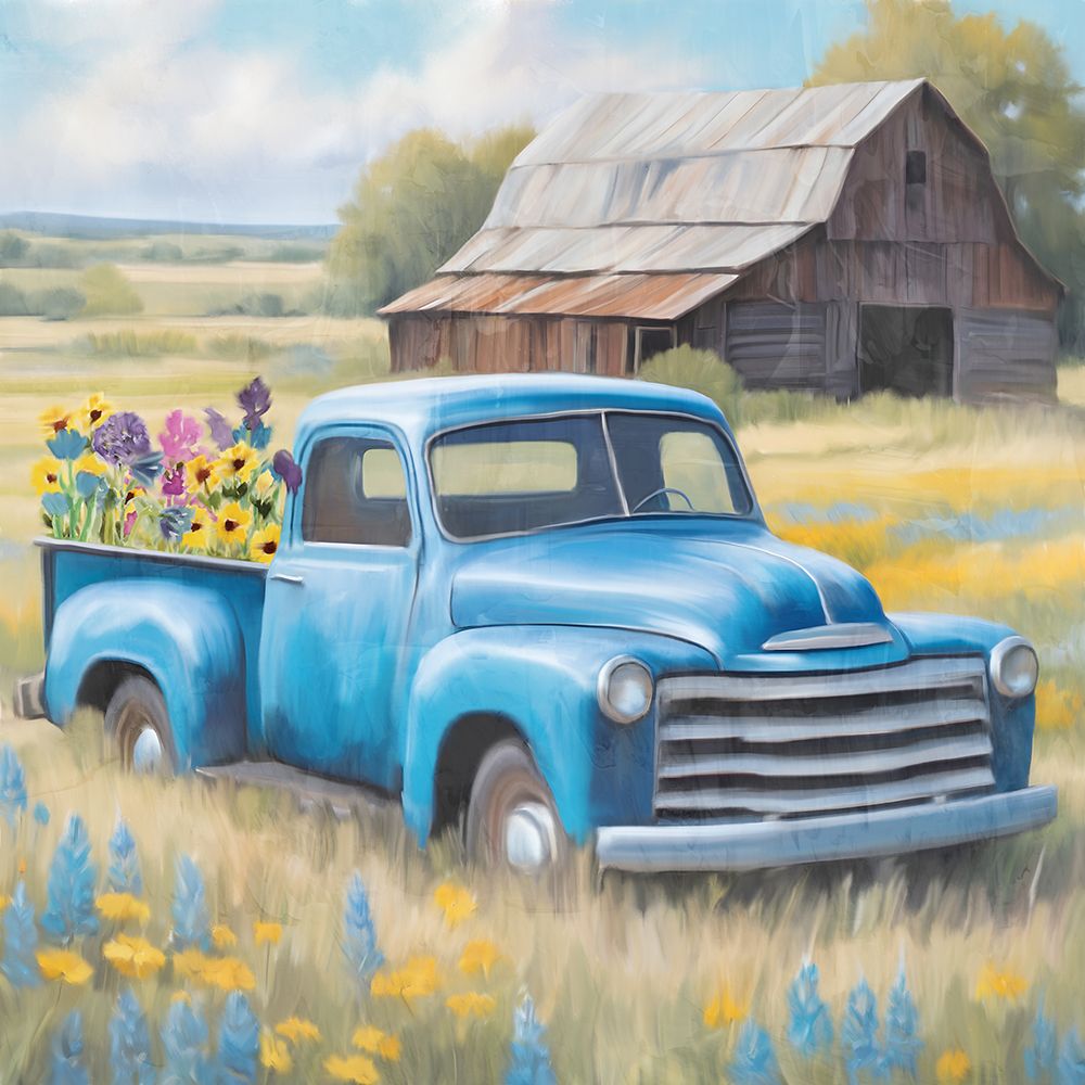 Flower Truck art print by Kimberly Allen for $57.95 CAD