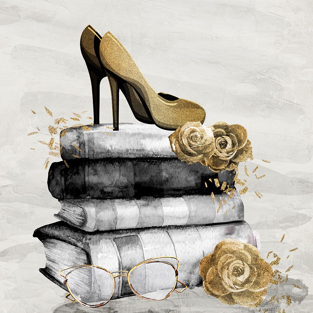 Gold Shoes art print by Kimberly Allen for $57.95 CAD
