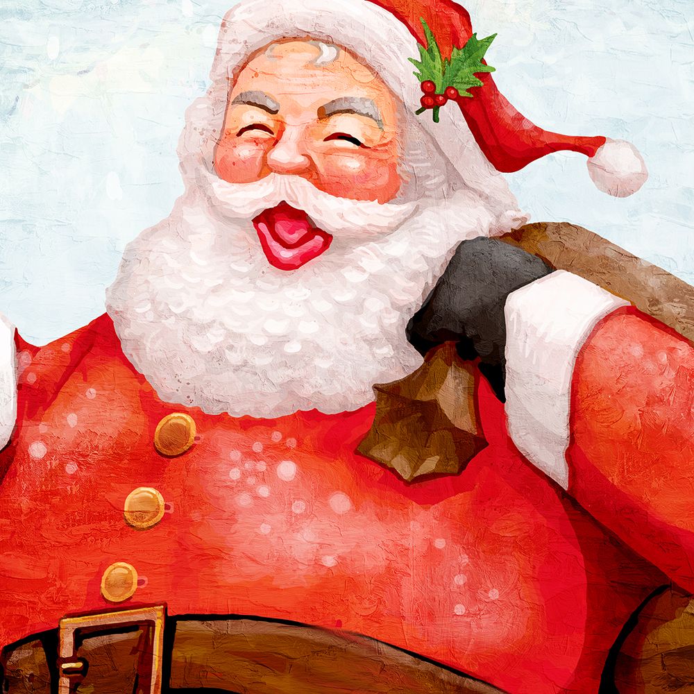 Jolly Santa art print by Kimberly Allen for $57.95 CAD