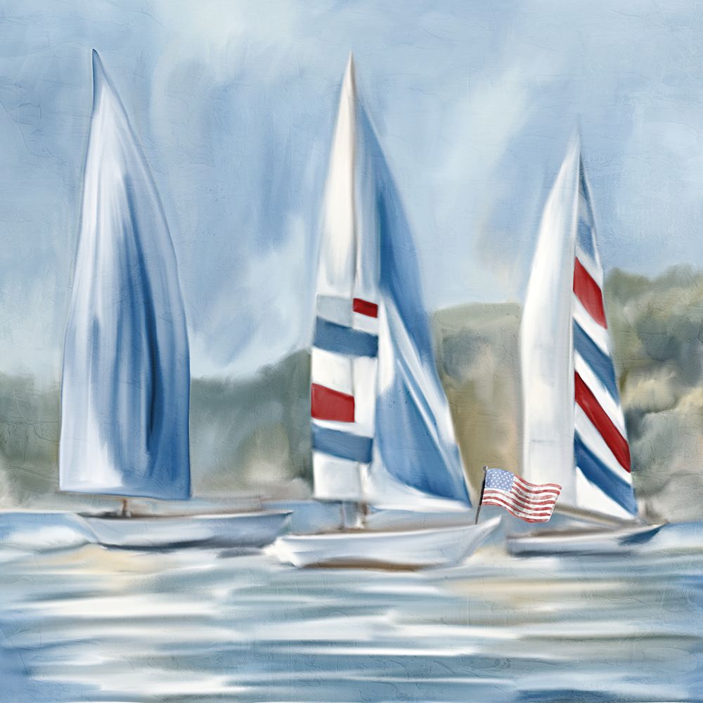 USA Sail 1 art print by Kimberly Allen for $57.95 CAD