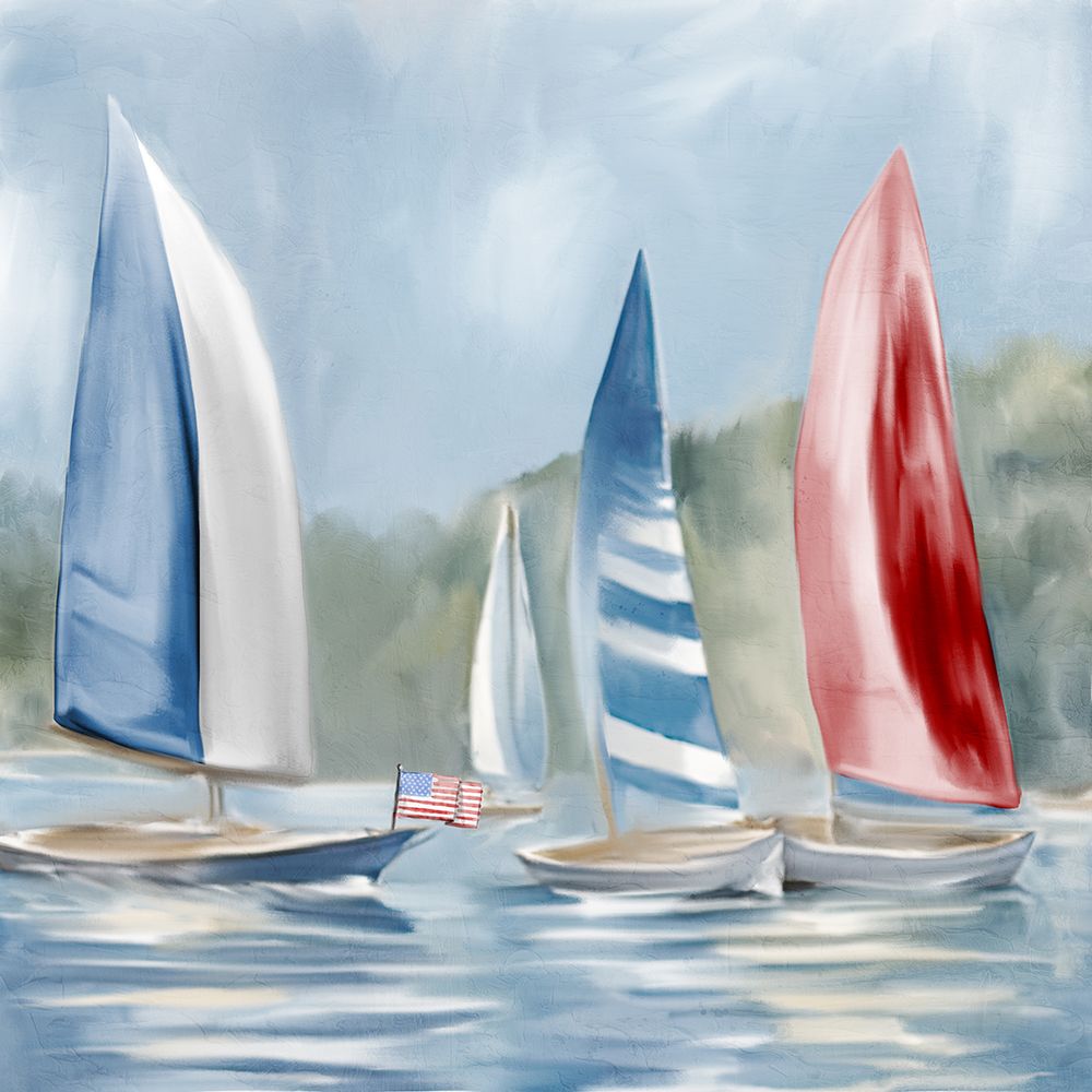 USA Sail 2 art print by Kimberly Allen for $57.95 CAD