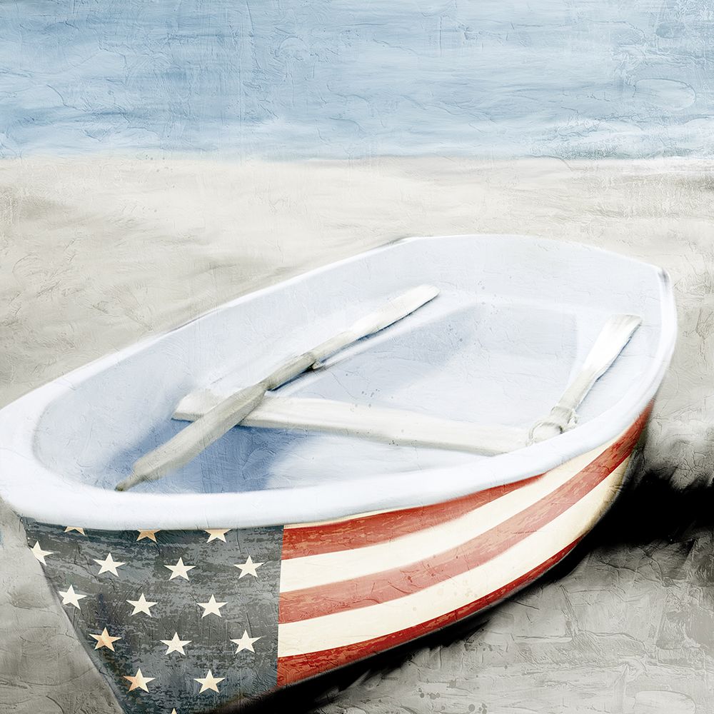 USA Boat art print by Kimberly Allen for $57.95 CAD