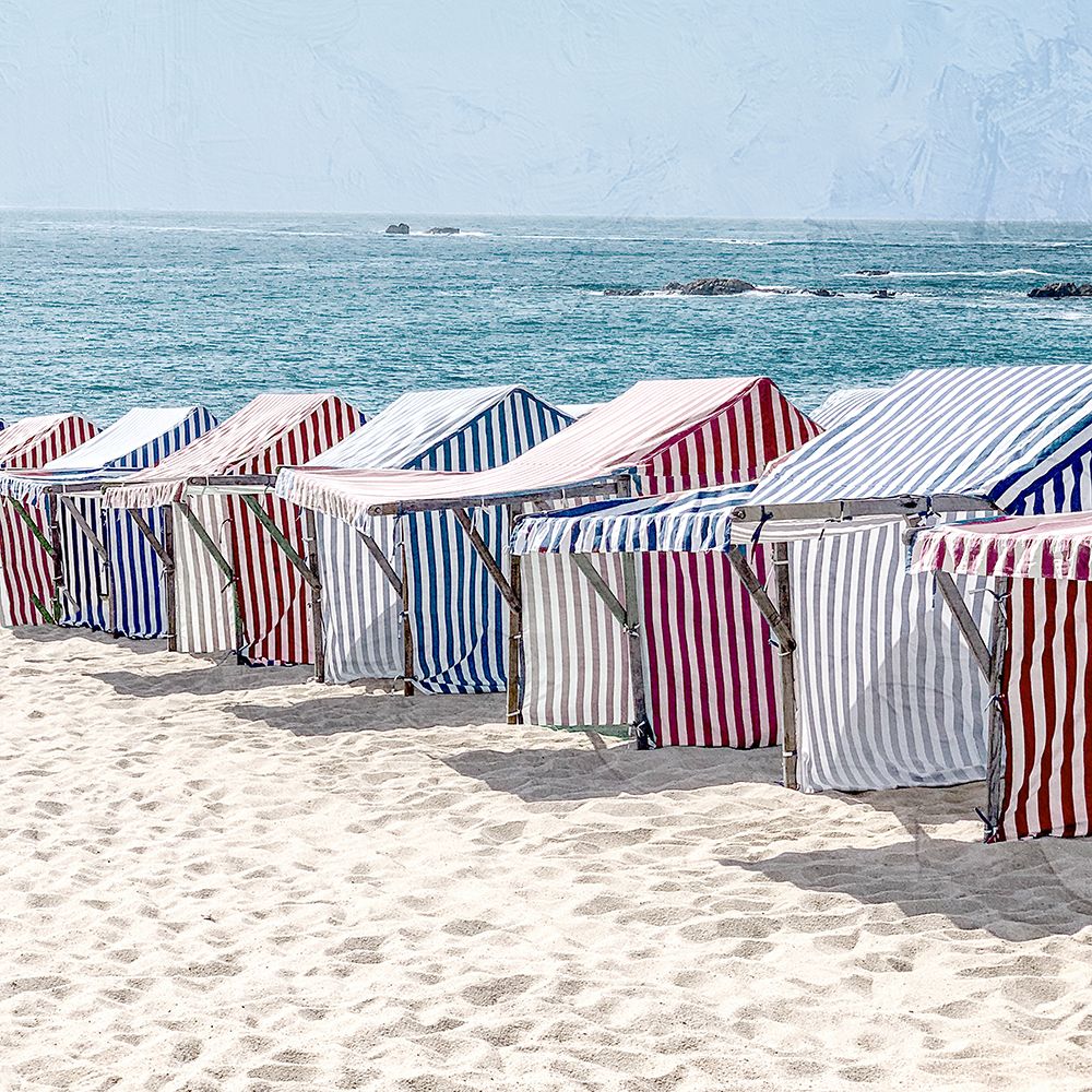 USA Beach Stripes 1 art print by Kimberly Allen for $57.95 CAD