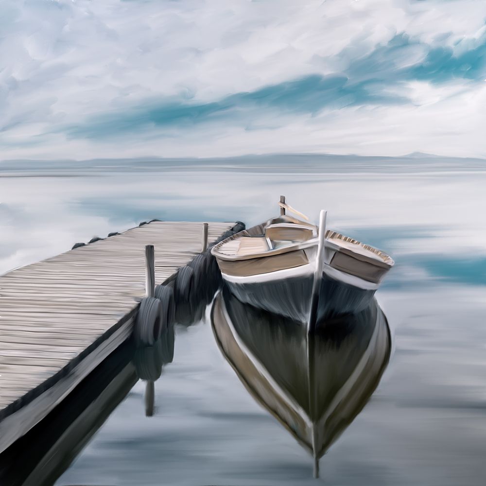 Cloudy Lake Day art print by Kimberly Allen for $57.95 CAD