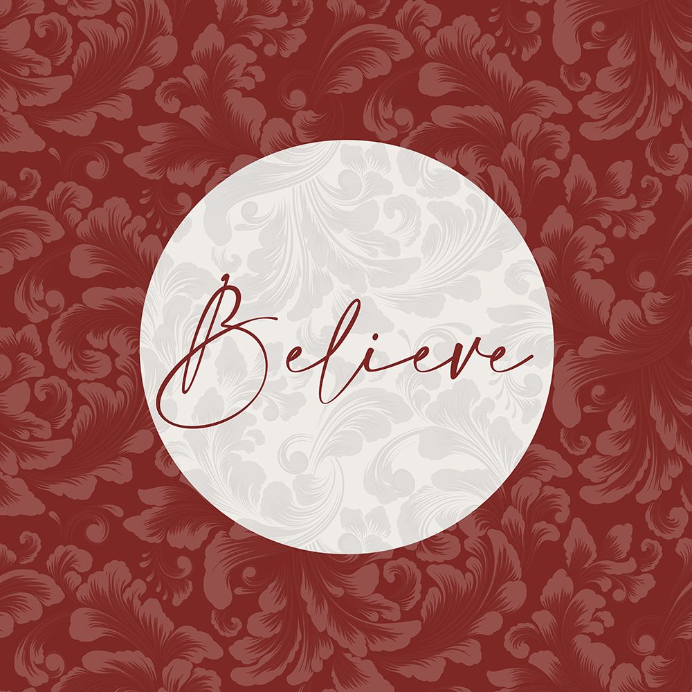 Patterned Believe art print by Kimberly Allen for $57.95 CAD