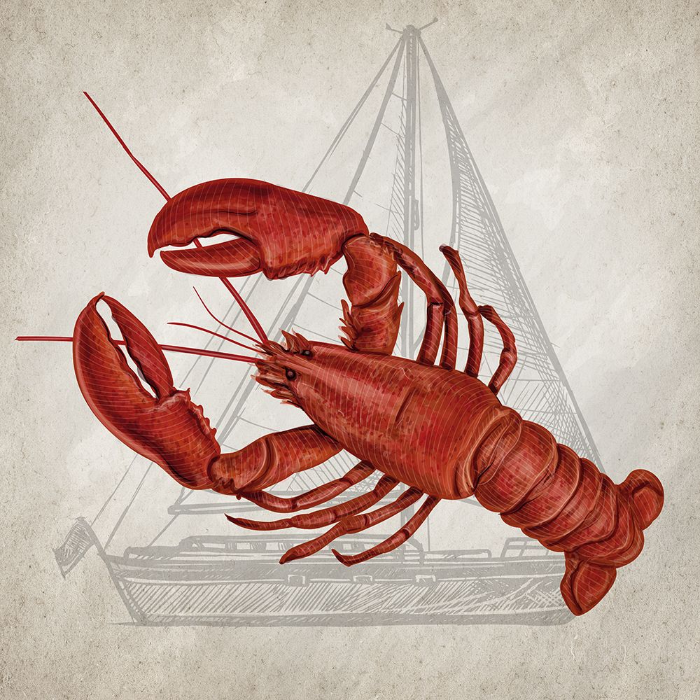 Lobster art print by Kimberly Allen for $57.95 CAD