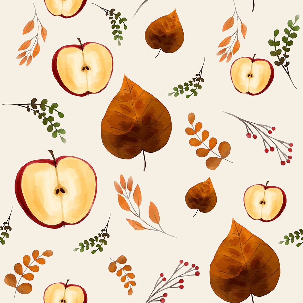 Apples And Leaves 1 art print by Kimberly Allen for $57.95 CAD