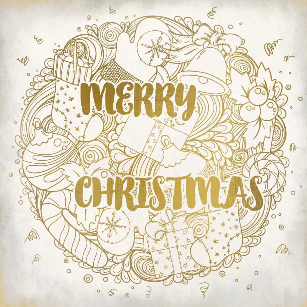 Merry Christmas Ornament art print by Kimberly Allen for $57.95 CAD