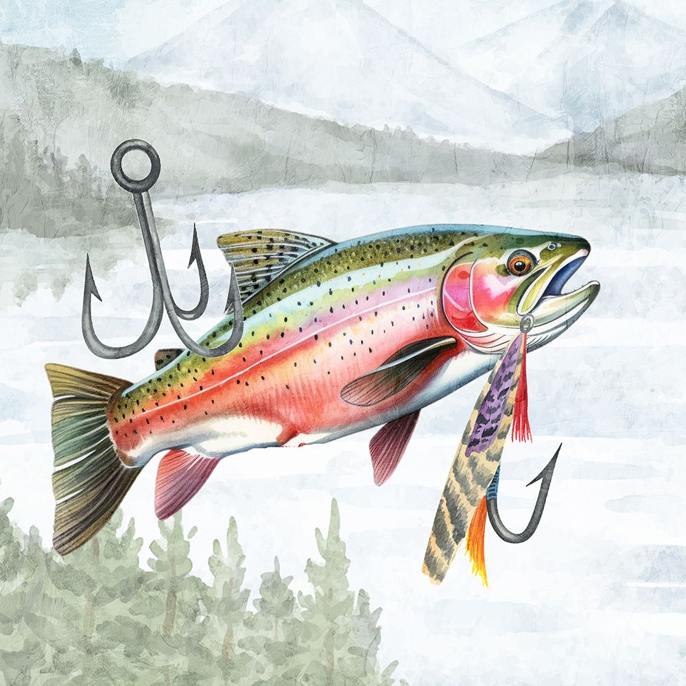 Lets Fish 1 art print by Kimberly Allen for $57.95 CAD