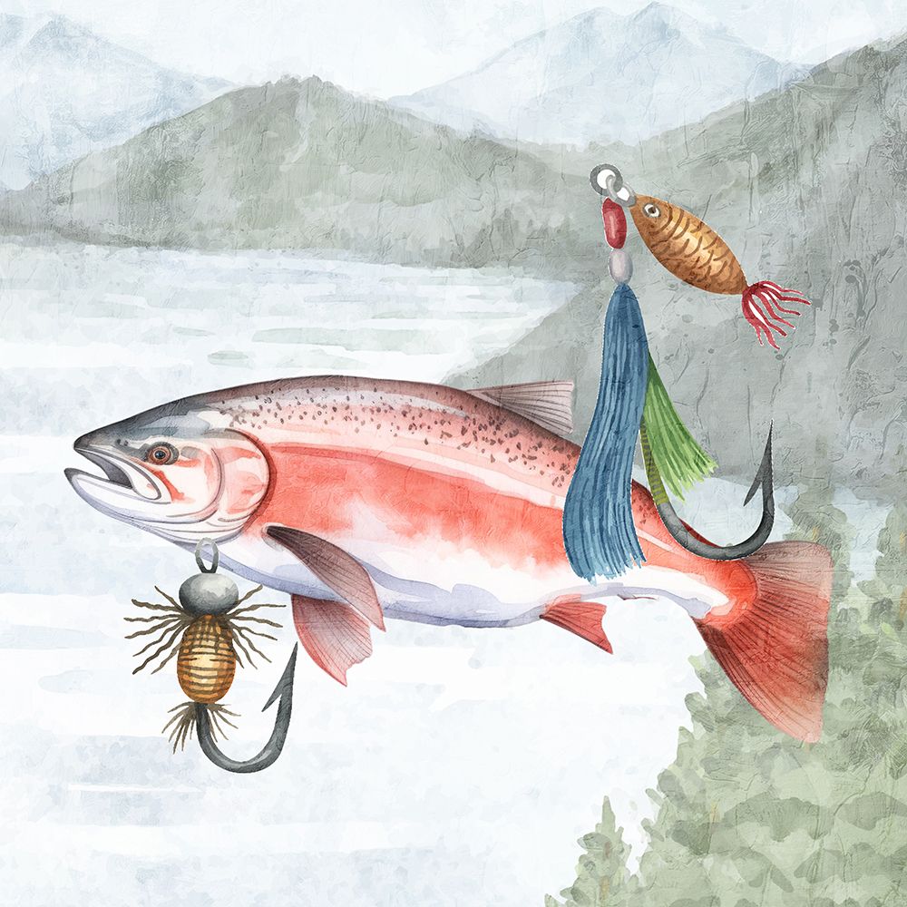 Lets Fish 3 art print by Kimberly Allen for $57.95 CAD