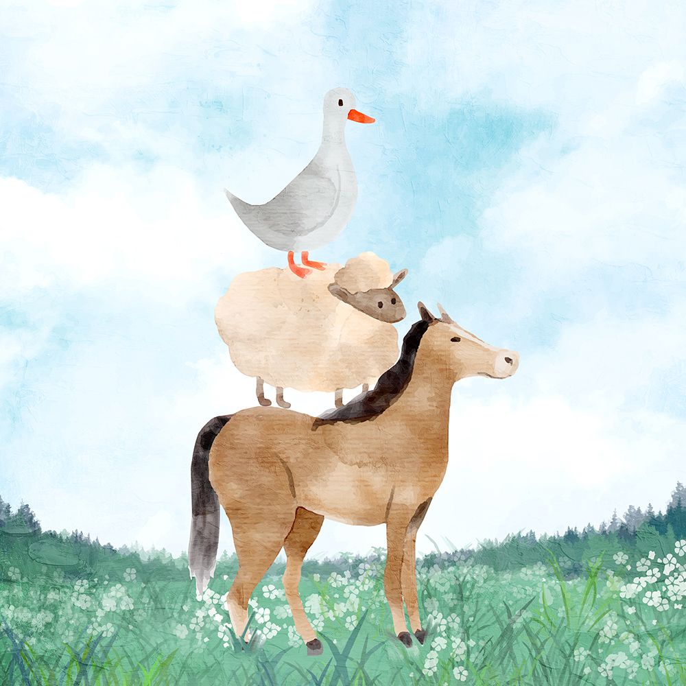 Blue Sky Farm 1 art print by Kimberly Allen for $57.95 CAD
