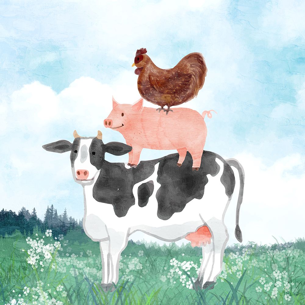 Blue Sky Farm 2 art print by Kimberly Allen for $57.95 CAD