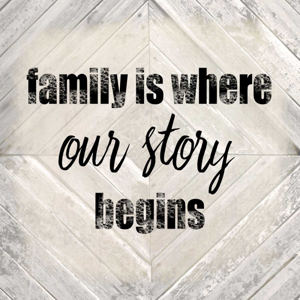 Family Is Where Our Story art print by Kimberly Allen for $57.95 CAD