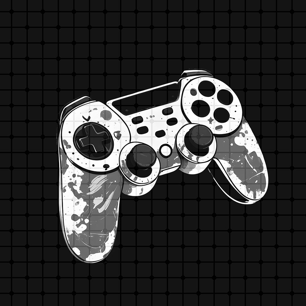 Black And White Gamer 2 art print by Kimberly Allen for $57.95 CAD