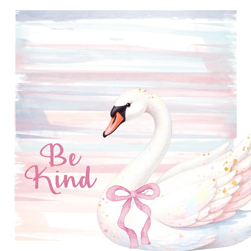 Swan Be Kind 2 art print by Kimberly Allen for $57.95 CAD