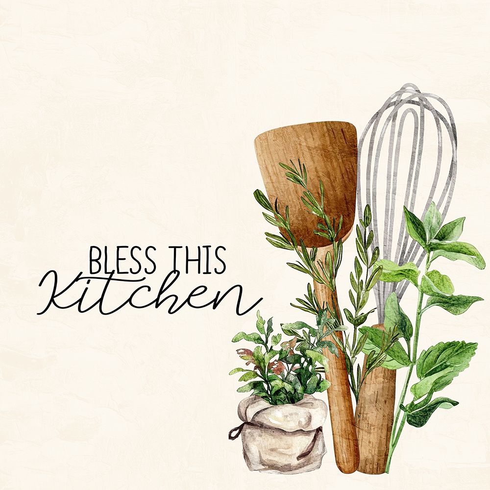 Herbs And Utensils 2 art print by Kimberly Allen for $57.95 CAD