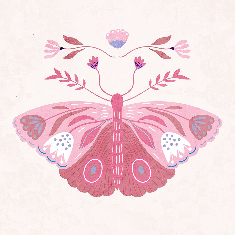 Folk Butterfly 2 art print by Kimberly Allen for $57.95 CAD