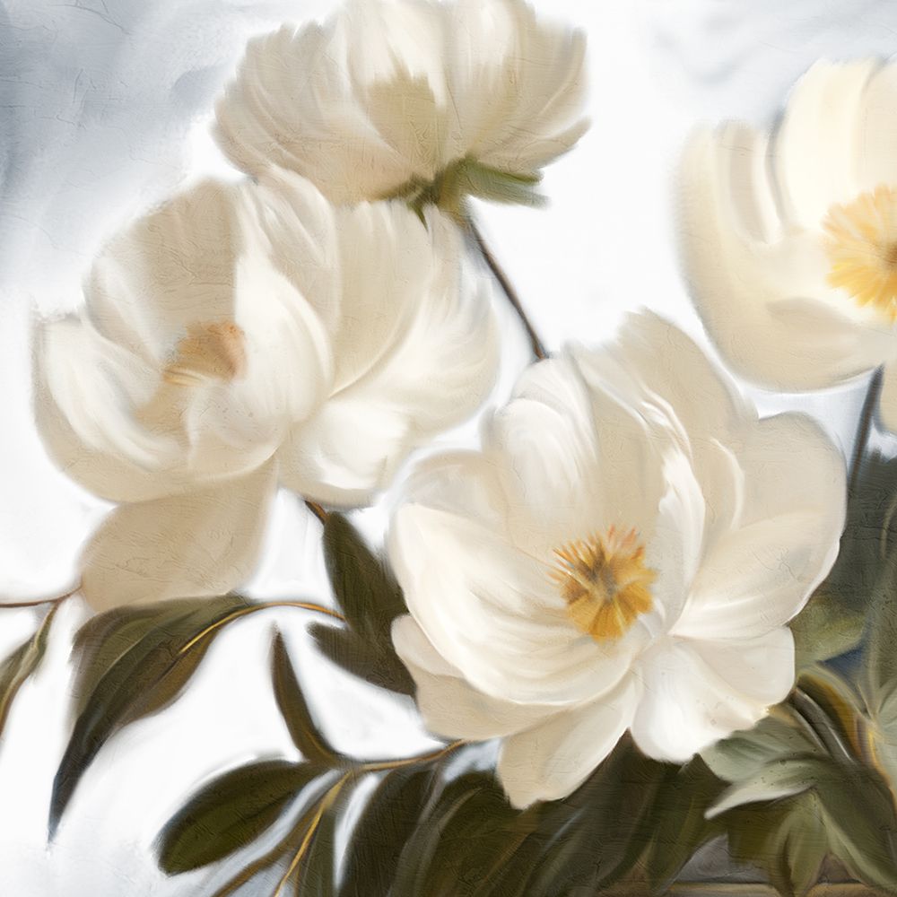 White Florals art print by Kimberly Allen for $57.95 CAD