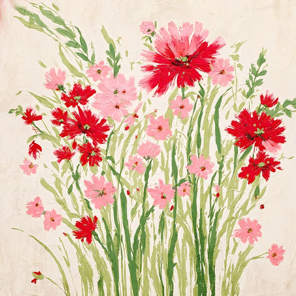 Pink And Red Bunch art print by Kimberly Allen for $57.95 CAD