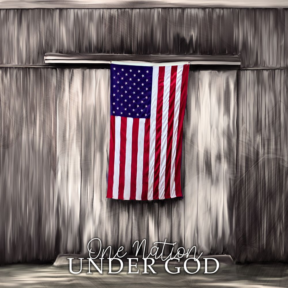 Red White And Blue One Nation art print by Kimberly Allen for $57.95 CAD