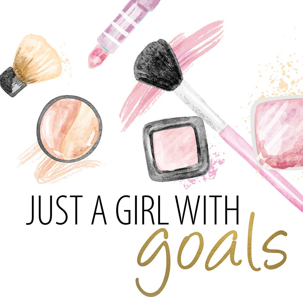 Just A Girl With Goals art print by Kimberly Allen for $57.95 CAD