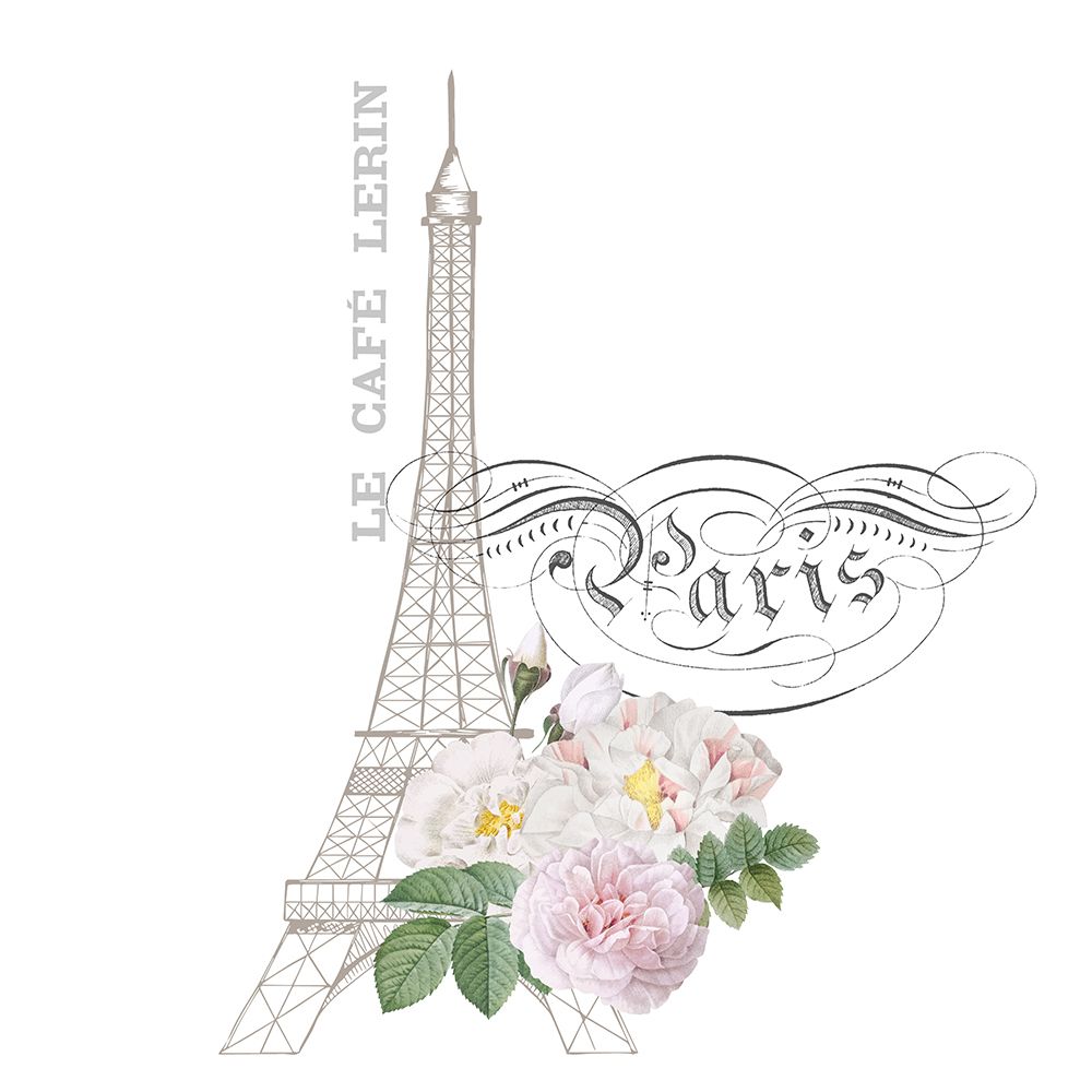 Vintage Paris Rose 1 art print by Kimberly Allen for $57.95 CAD