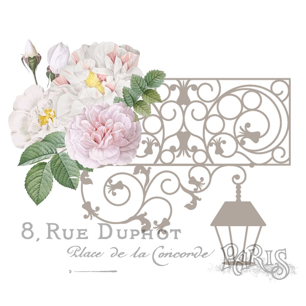 Vintage Paris Rose 3 art print by Kimberly Allen for $57.95 CAD