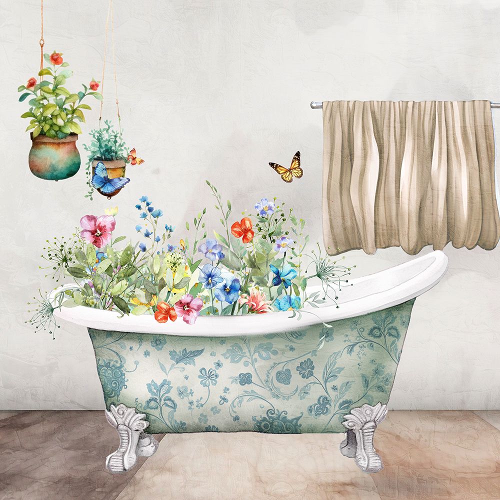 Spring Bath 1 art print by Kimberly Allen for $57.95 CAD