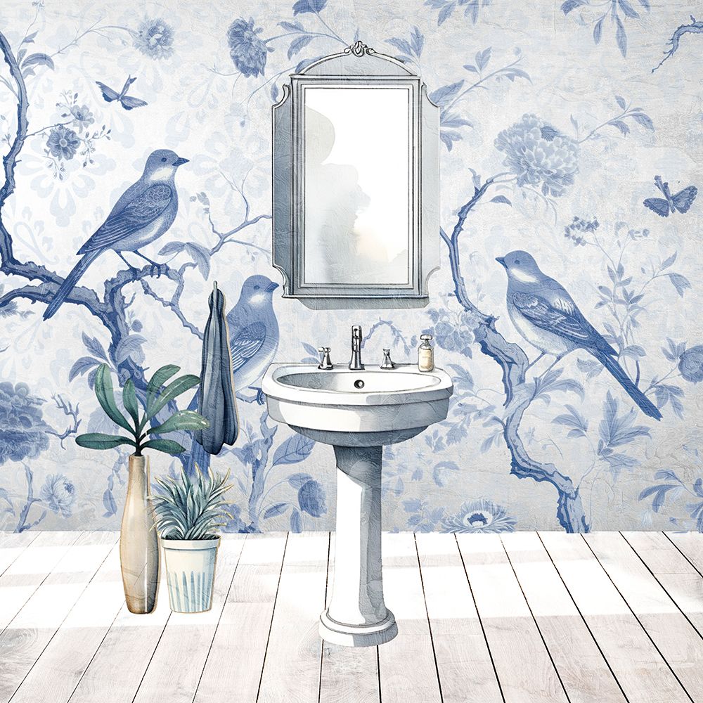 Wallpaper Bath 2 art print by Kimberly Allen for $57.95 CAD