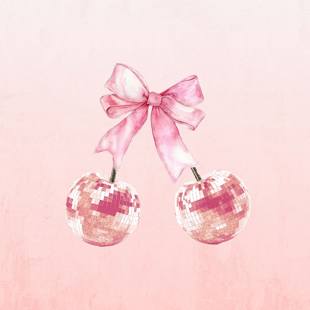 Pink Cherries art print by Kimberly Allen for $57.95 CAD